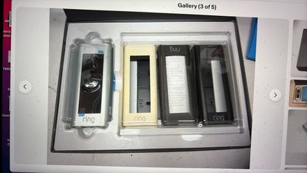 Ring Video Door Bell Pro Hardwire, Mount Bracket & 4 Faceplates