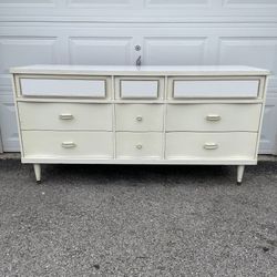 Vintage Mid Century MCM Triple Dresser Credenza 