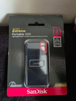 SanDisk Extreme 2TB Portable External SSD: USB Connectivity, Microsoft Windows Compatible