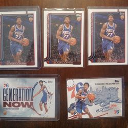 Basketball Vj Edgecombe Rc Cards 