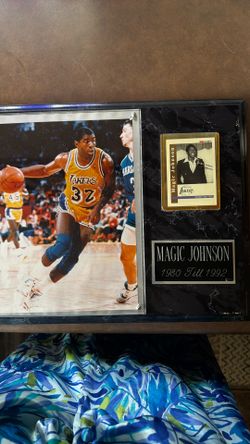 Magic Johnson Plaque 