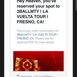 2 3BALLMTY | LA VUELTA TOUR Tickets