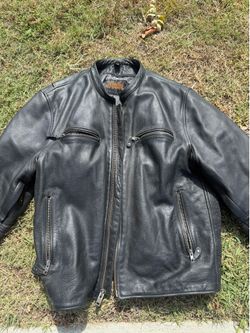 Street & Steele highwayman leather motorcycle jacket