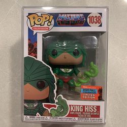 King Hiss Funko Pop *MINT* 2020 NYCC Toy Tokyo Exclusive Masters of the Universe He-Man MotU 1038 with protector