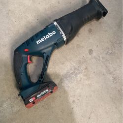 Metabo ASE 18 LTX 18V Cordless Sabre / Reciprocating Saw With Battery 