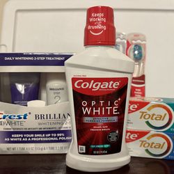 Colgate Crest Whitening Oral Care Bundle 