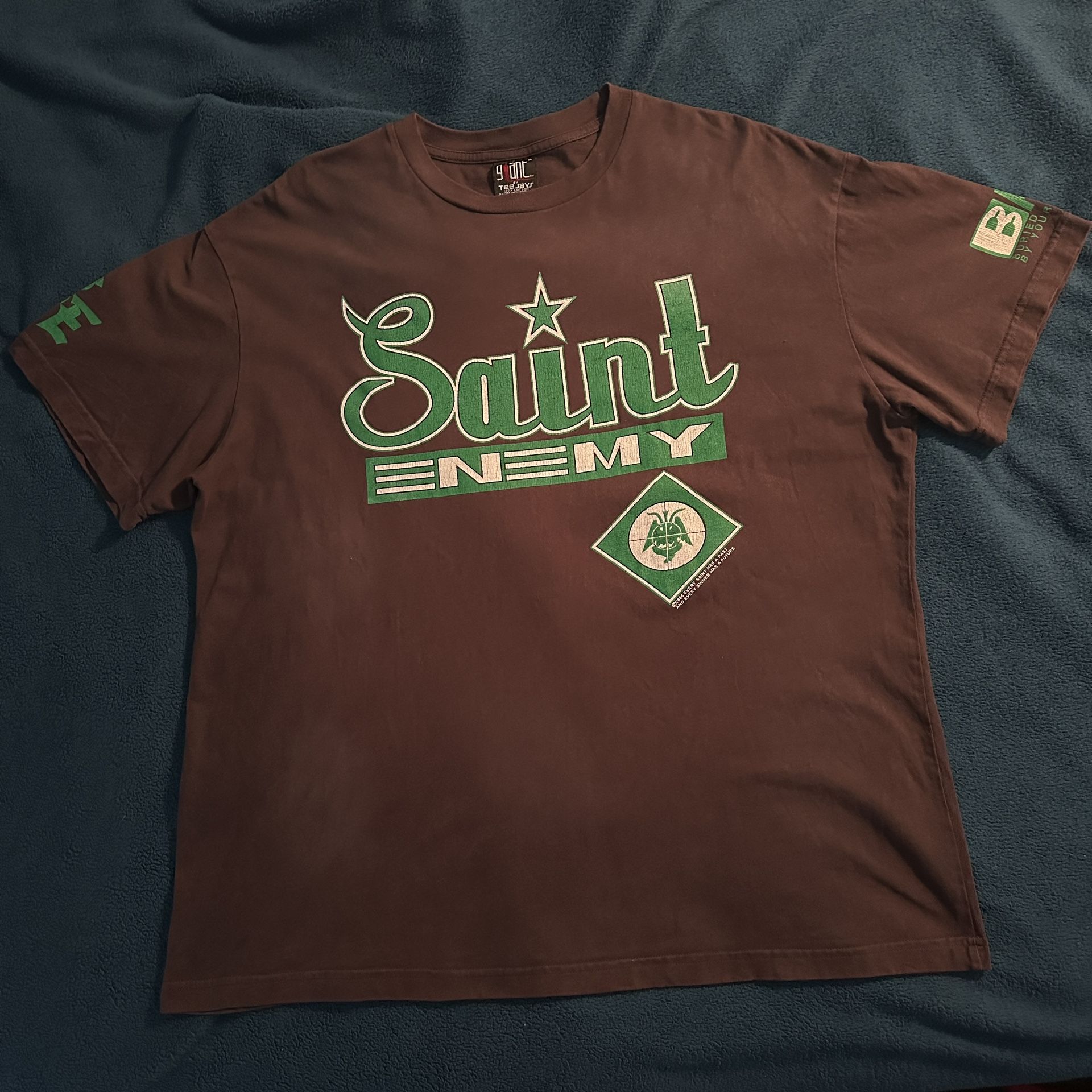 Saint Michael XL Public Enemy Distressed Shirt Exclusive Streetwear