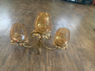 Gold Candle Holder Decor