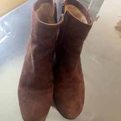 Coach Brown Suede Ankle Boots – Worn Once or Twice, Excellent Condition