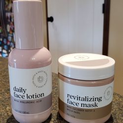 NEW Bath & Body Works Daily Face Lotion & Revitalizing Face Mask