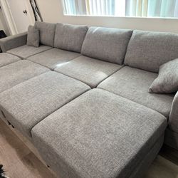Light Gray Modular Couch