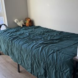 Zinus Twin Mattress + Bed Frame