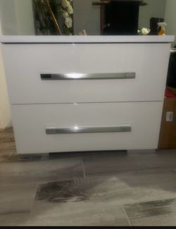 White Night Stand Modern