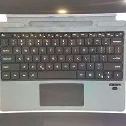 Surface Pro 8/9/X Bluetooth Wireless Keyboard, Black Detachable Rechargeable