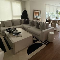 Off White/Beige Sectional Couch