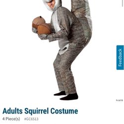 Adult Squirrel Costume One Size Fits Most