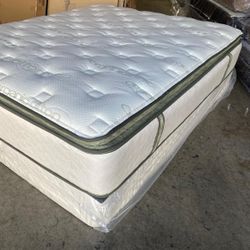 E.king Size Organic Hybrid Gel PillowTop Mattress 