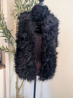 Faux fur vest