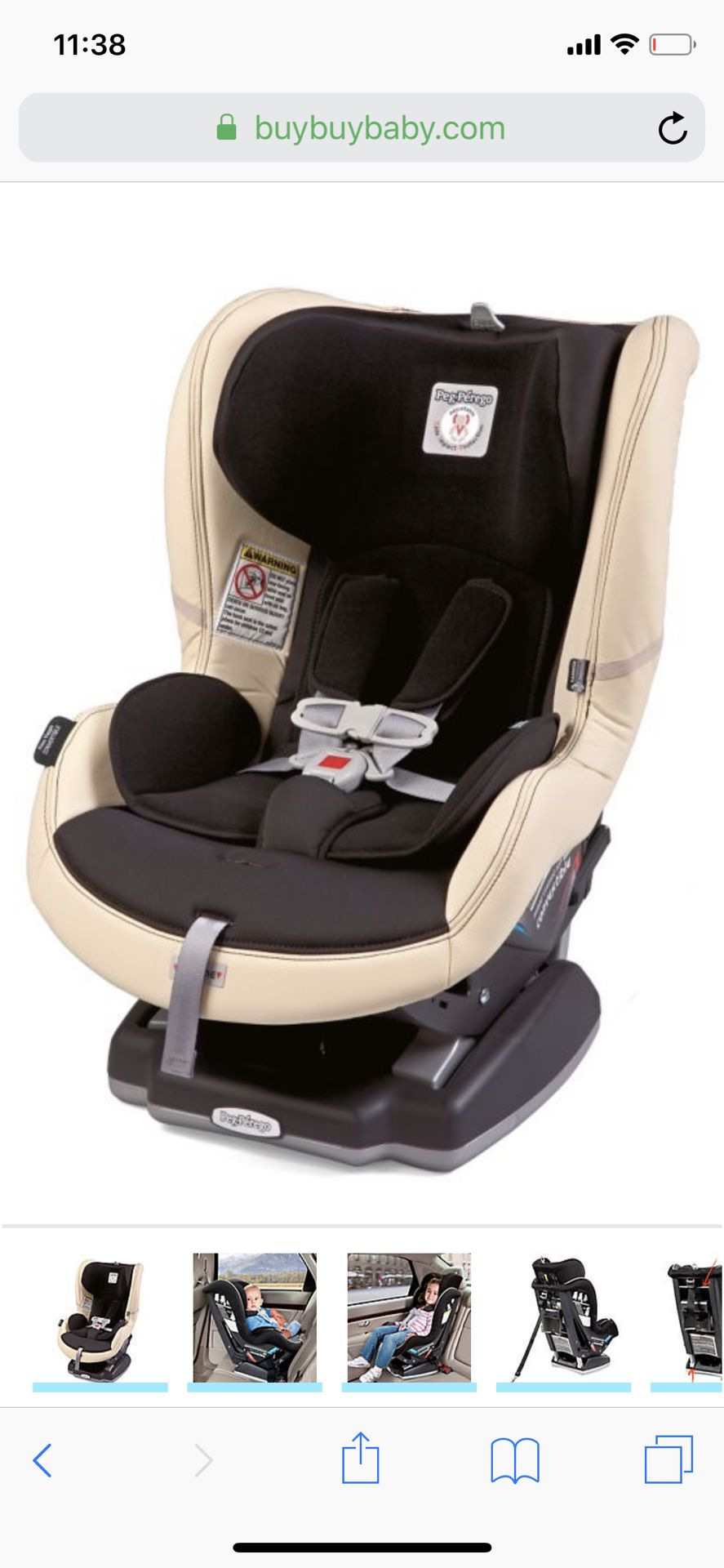 Peg Perego Primo Viaggio Italian baby car seat