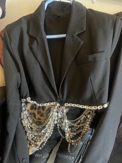 Jacket with diamonds on it