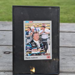 Mario Andretti Signed Autograph Card - Indy Car World Series