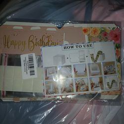 Pink birthday money box