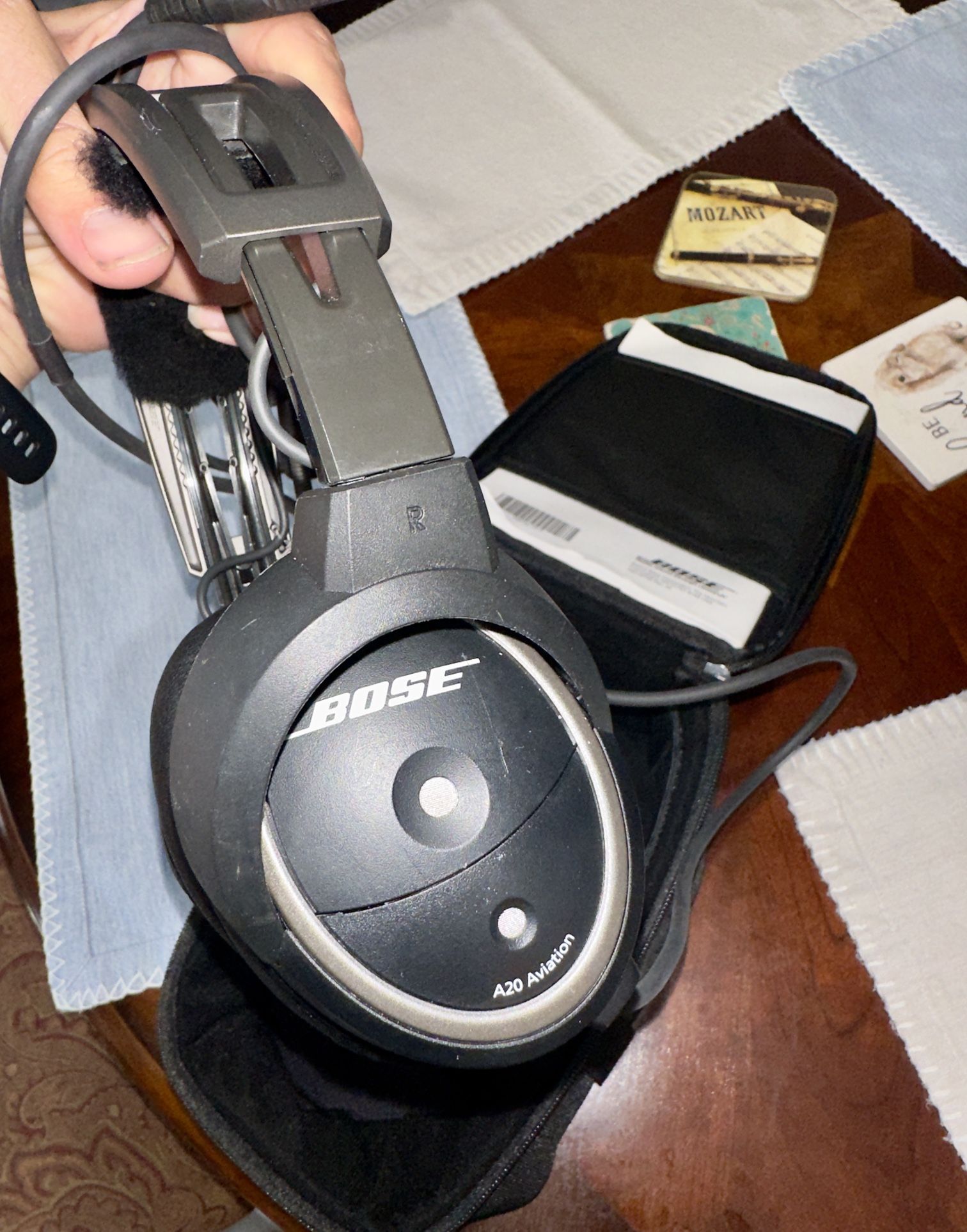 Bose A20 Aviation Headset Dual GA Pins W/bluetooth