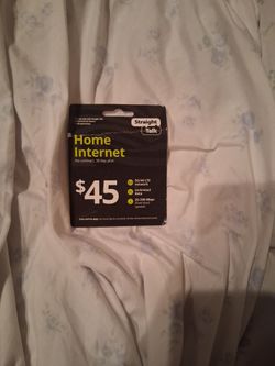Never used it!!! 25$ home wifi  straight talk text