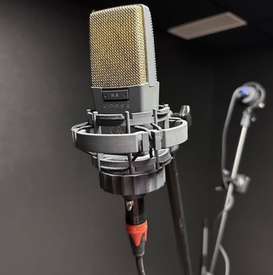 AKG C414 XLII Condenser Microphone + Case, Shock Mount, & Windscreen