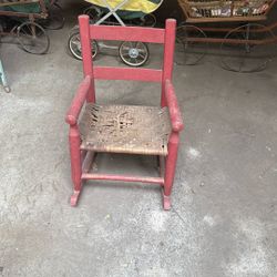 Vintage children’s rocking chair