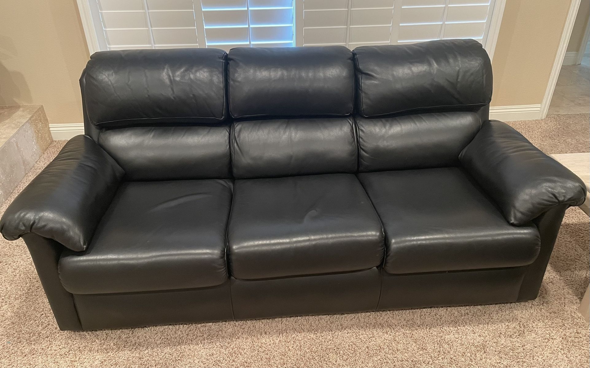Black Leather Couches