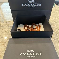Coach Empty Box With Bag & Ribbons New
