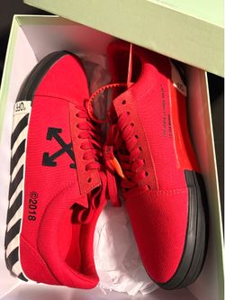 Off White Vulc Low Top Red