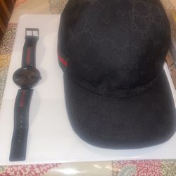 Gucci Hat And Gucci Watch