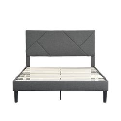 Gray Full Bed Frame