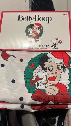 Betty Boop Christmas Shower Curtain 72x72