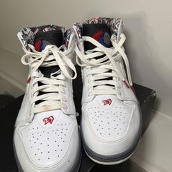 AIR JORDAN 1 RETRO '93 WHITE/WHITE-TRUE RED-NTRL GREY BLANC/ BLANC-ROUVIF-GRIS