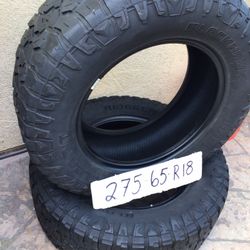 275. 65 R18 2 Tires