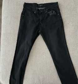 Six Lincoln, Slim Fit, Black Pants, 30/32