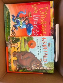 Box of children’s books