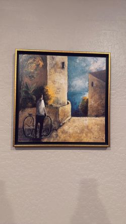 Lauren C Jardin Y Bicicleta Painting