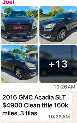 2016 GMC Acadia slt