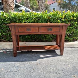 Solid Wood Console Table L50" W18" H38"