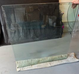 ✨42" Square and 3/4” Thick Glass Top w/ 1” Decorative Beveled Edge - Excellent Condition