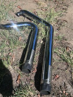 Harley Davidson crusher side pipes