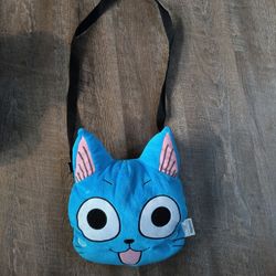 11" Fairy tail Happy Head plush bag