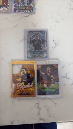 Lionel Messi Trading Cards Lot of 3
