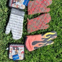 Oven Mittens With Extended Length Flame Mitten Take All $