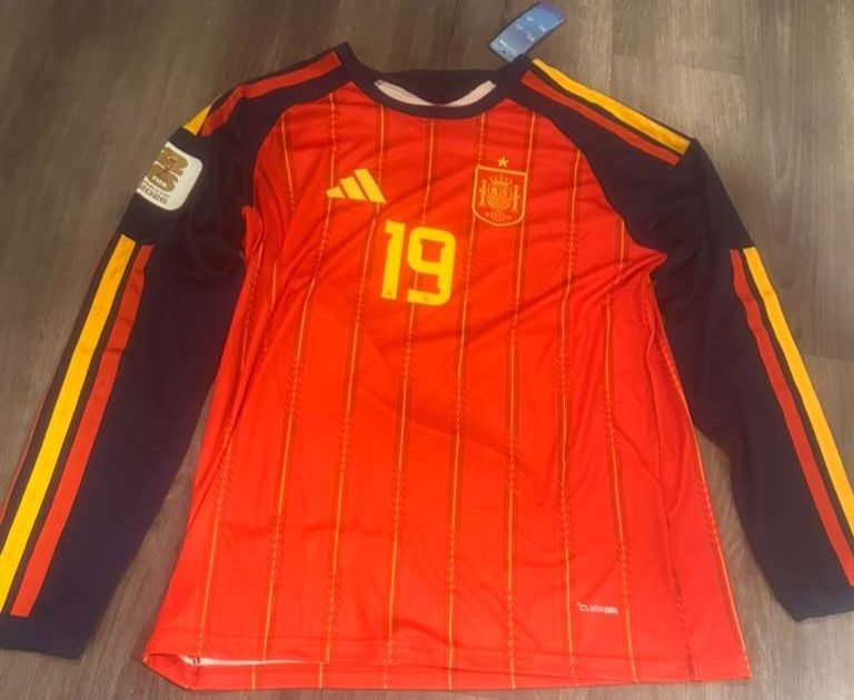 Spain Home Lamine Yamal Long Sleeve World Cup Jersey