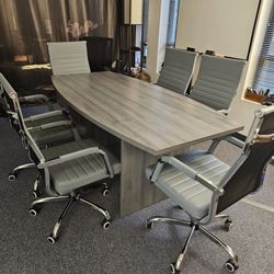 Wayfair office table and 6 chair set